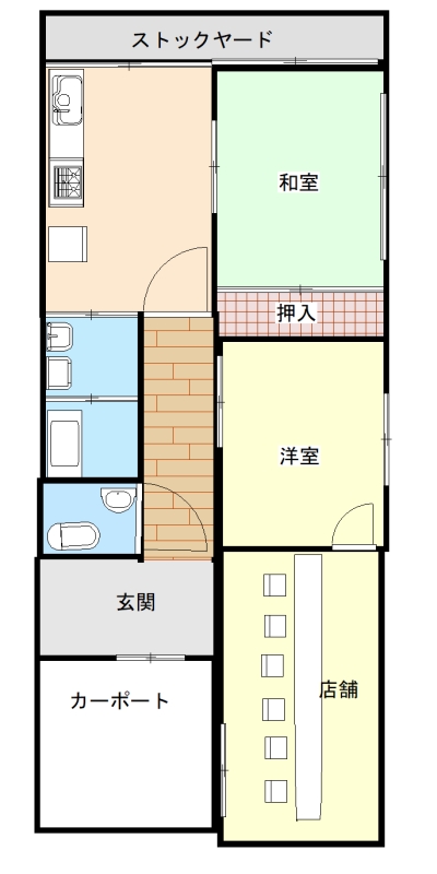 【高町】クスリのアオキ徒歩５分！利便性のよい場所にある平屋住宅